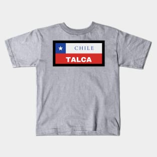 Talca City in Chilean Flag Kids T-Shirt